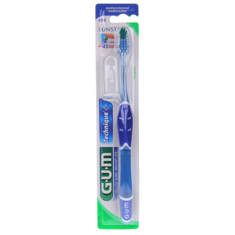 Gum technique+ brosse à dents medium compacte 493