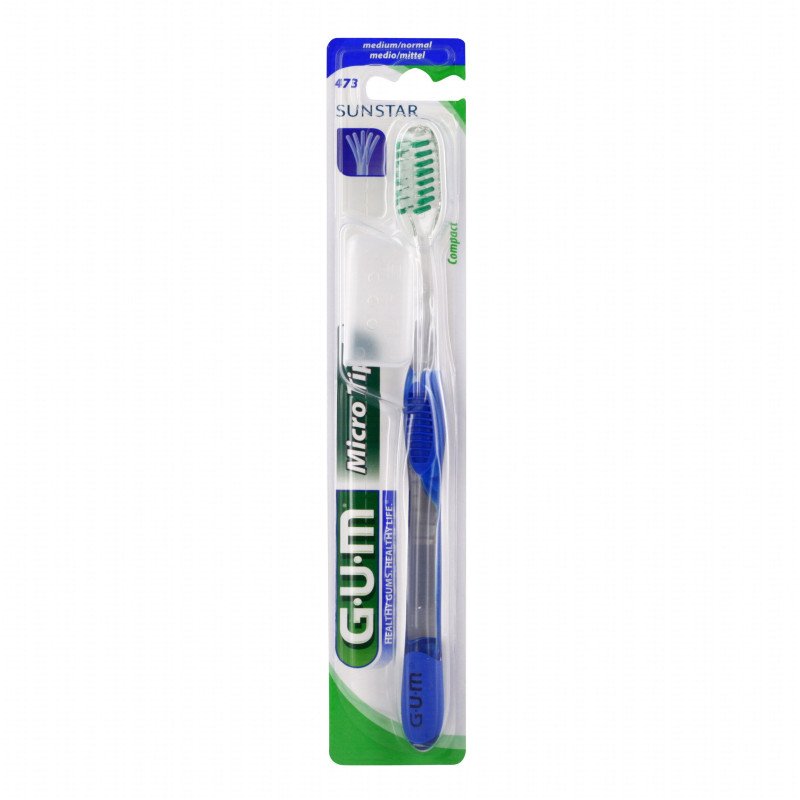 GUM MICRO TIP BROSSE A DENTS 473 MEDIUM COMPACT