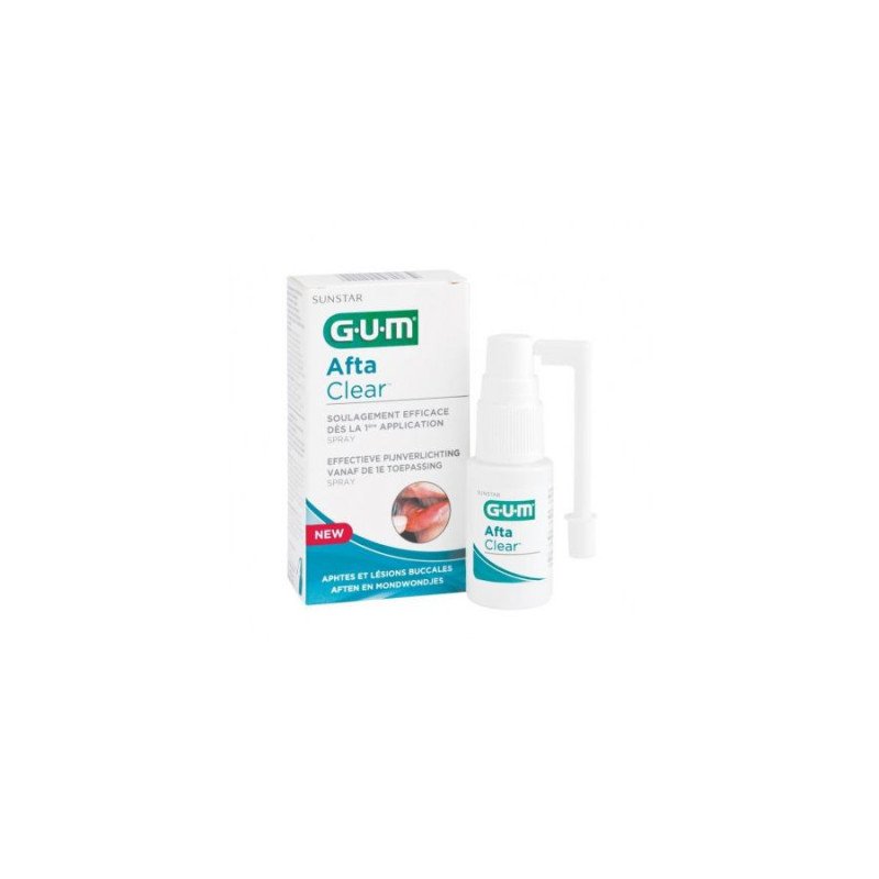 GUM AFTA CLEAR SPRAY APHTES ET LESIONS BUCCALES 15ML 