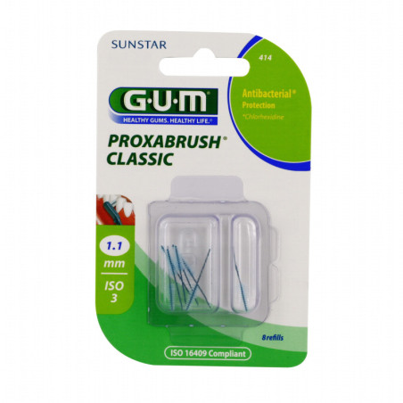 Gum Proxabrush Classic 414 brossette interdentaire 1,1 mm x8