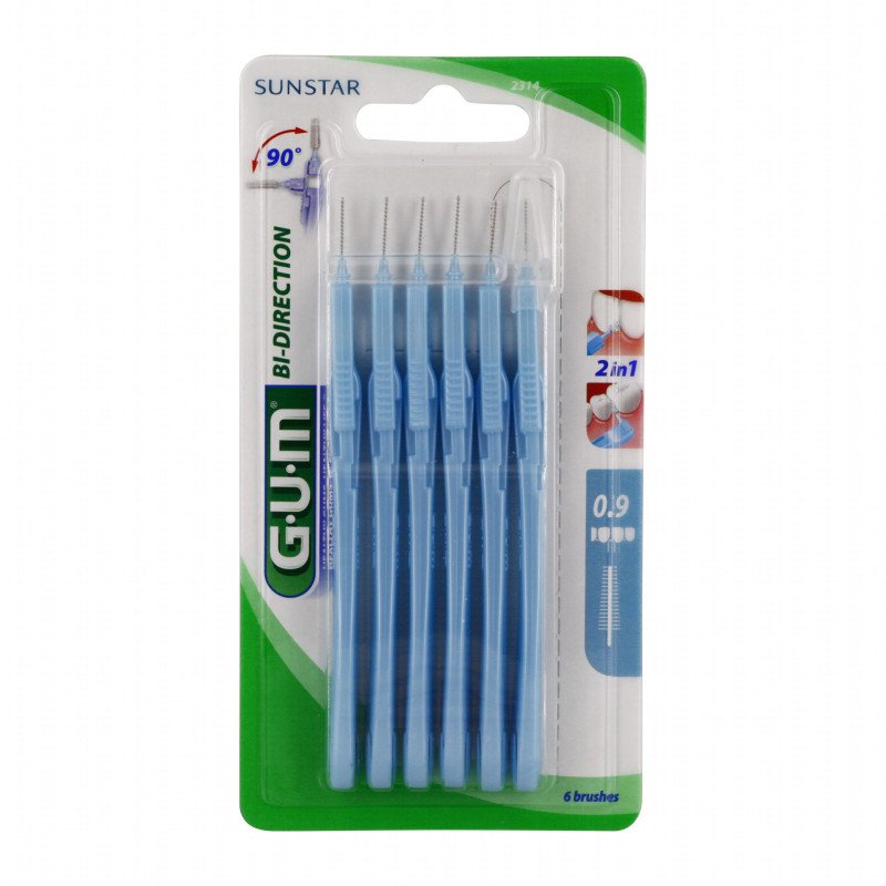 Gum Brossettes Interdentaires Bi Direction 0.9 mm réf 2314