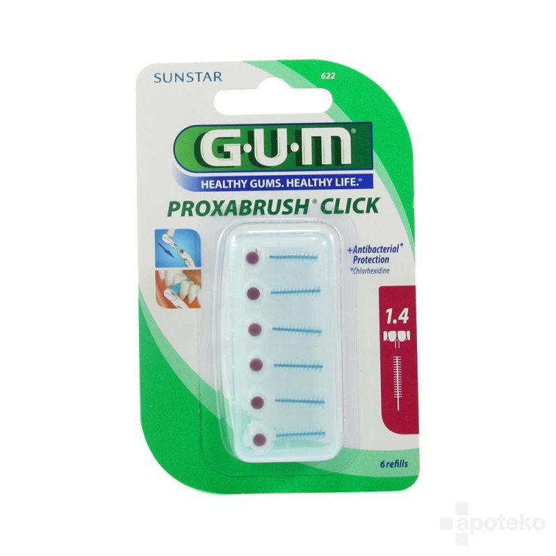 GUM RECHARGE PROXABRUSH CLICK 622