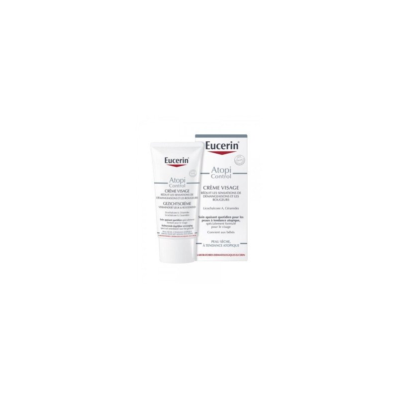 Eucerin atopicontrol Crème visage calmante 12% Oméga 50 ml