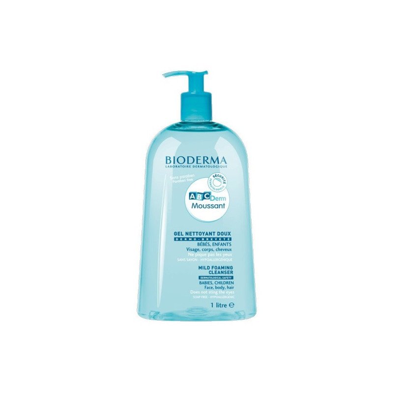 BIODERMA ABCDERM GEL NETTOYANT MOUSSANT DOUX 1L