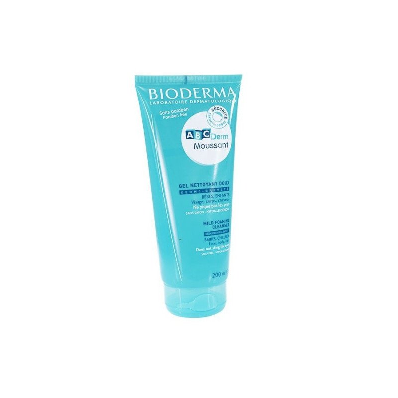 BIODERMA ABCDERM GEL NETTOYANT MOUSSANT DOUX 200 ML