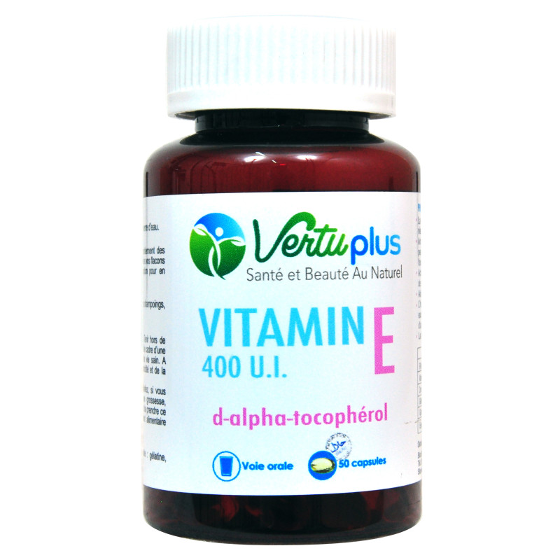 VERTUPLUS VITAMINE E 50 Cap Effet Antioxydant VERTUPLUS VITAMINE E 50 Cap Effet Antioxydant