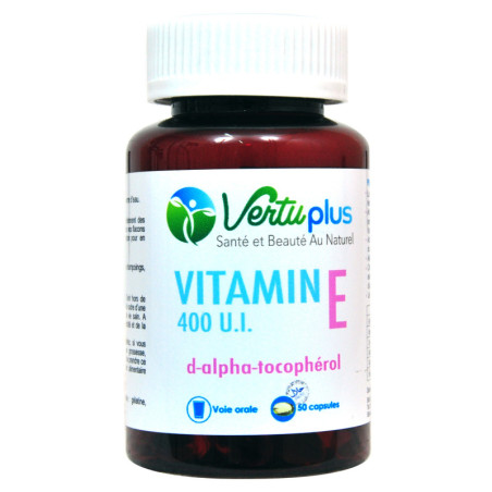 VERTUPLUS VITAMINE E 50 Cap Effet Antioxydant
