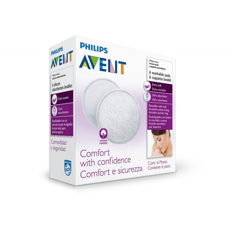 AVENT COUSSINETS LAVABLES 3 PAIRES