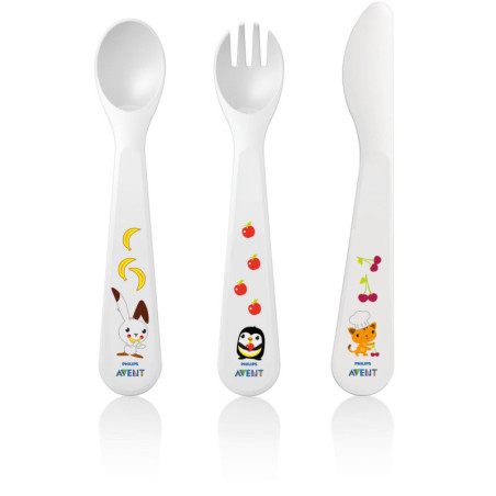 AVENT SET DE COUVERTS 18 M+ Cuillère - Fourchette - Couteau