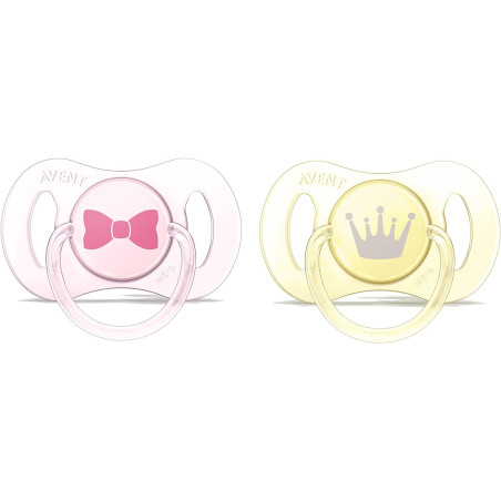 AVENT LOT 2 SUCETTES NOUVEAU-NE 0-2 MOIS FILLE - SCF151/02