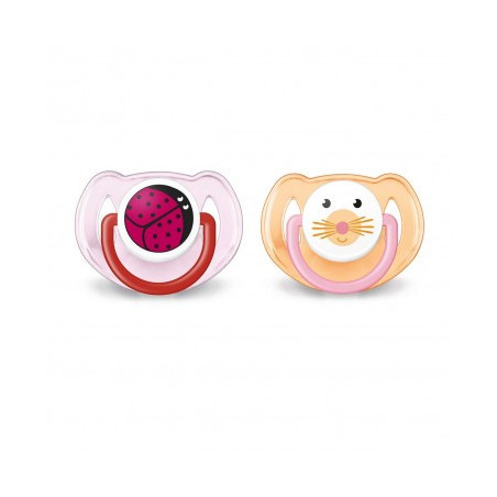AVENT SOOTHER ANIMAL BPA FREE 6-18 M FILLE - SCF182/64
