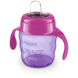 TASSE MAUVE AVEC ANSES ROUGE 200 ML 6M+ FILLE