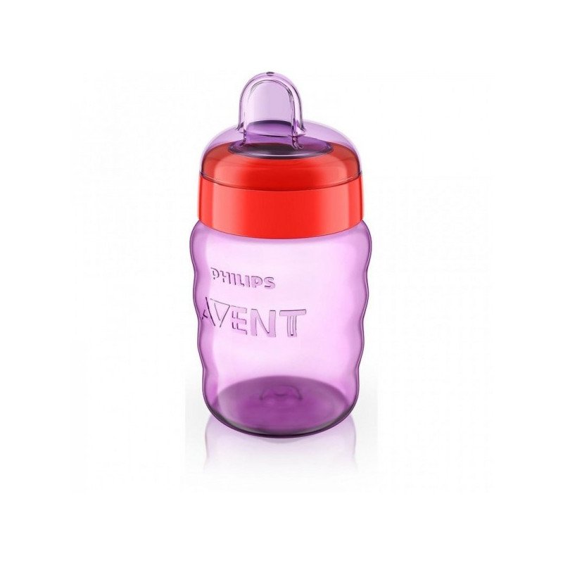 AVENT TASSE MAUVE SANS ANSES ROUGE 260 ML 12M+ FILLE - SCF553/03