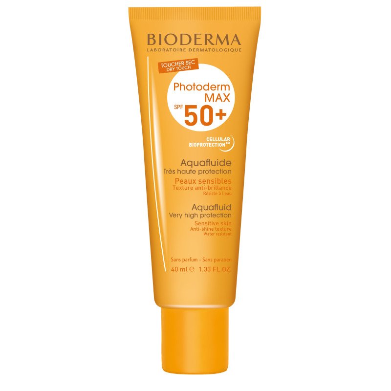 Bioderma Photoderm MAX Aquafluide toucher sec SPF 50+ teinté claire