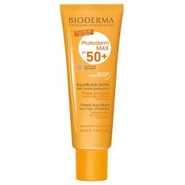 Bioderma Photoderm MAX Aquafluide toucher sec SPF 50+ teinté dorée