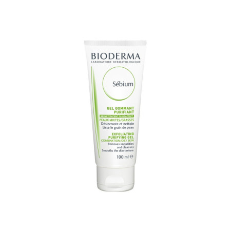 BIODERMA SEBIUM GEL GOMMANT PURIFIANT 100ML DÉSINCRUSTE ET NETTOIE