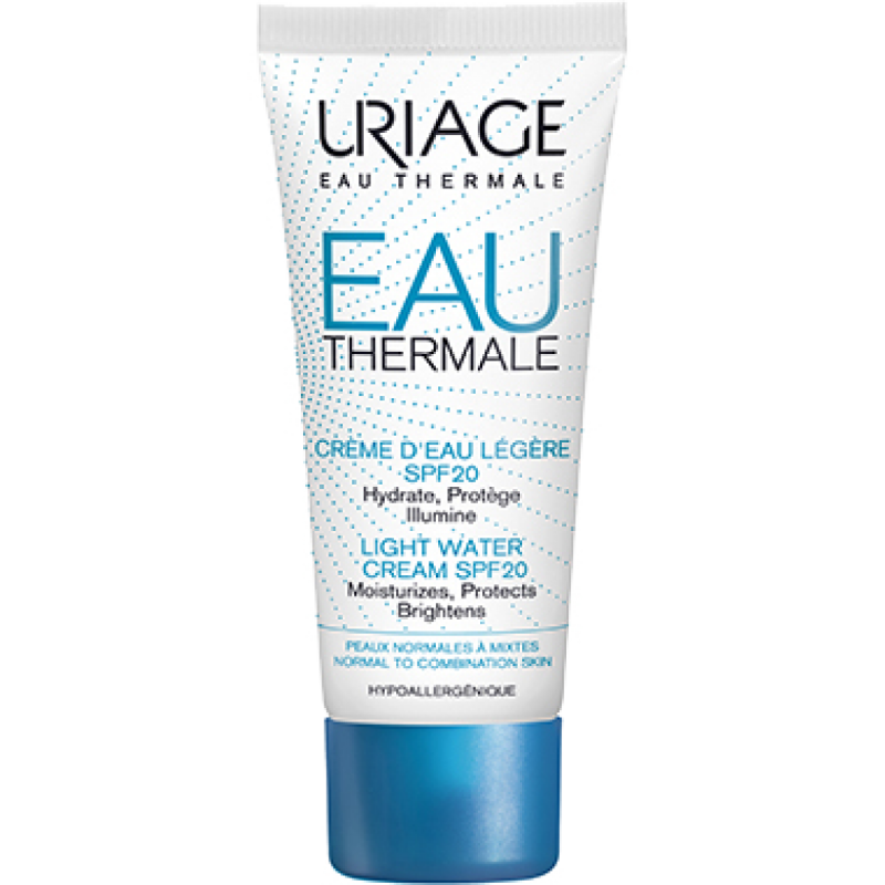 URIAGE EAU THERMALE CRÈME D’EAU LÉGÈRE SPF20 CRÈME HYDRATANTE ET PROTECTRICE 40 ML