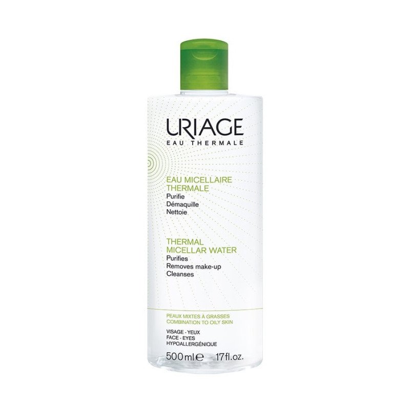 URIAGE HYGIÈNE , Eau Micellaire Thermale peaux mixtes à grasses - 500 ml