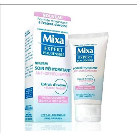 Mixa Soin Réhydratant Antidessèchement Peaux Sensibles Sèches à Très Sèches 50 ML