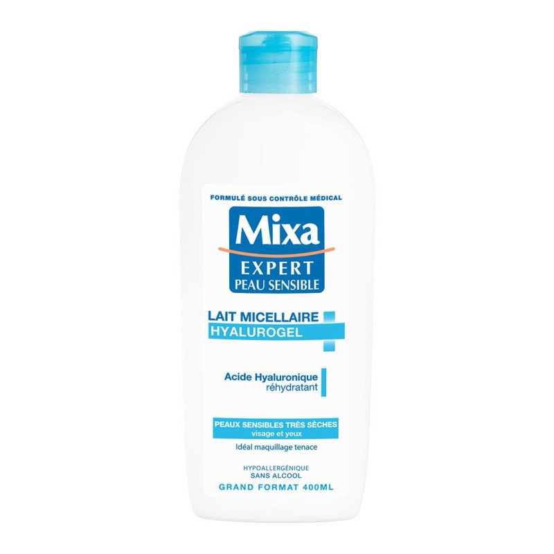 Mixa Hyalurogel lait démaquillant visage et yeux 400 ml