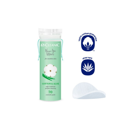 CLEANIC RITUALS COTON DISQUE ALOE 70 unités