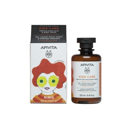 APIVITA GEL CHEVEUX & CORPS POUR ENFANTS MANDARINE/MIEL 250 ML