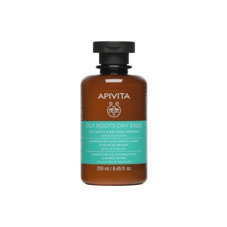 APIVITA SHAMPOOING RACINES GRASSES POINTES SECHES 250 ML