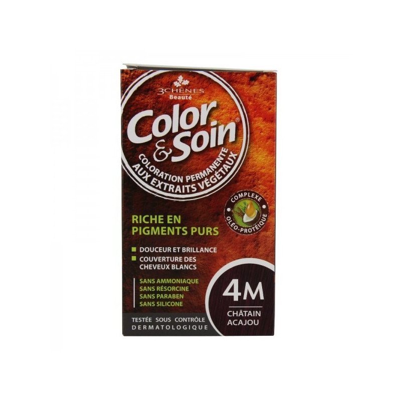 COLOR&SOIN CHATAIN ACAJOU 4M