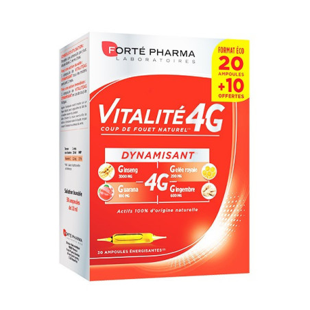 FORTE PHARMA Vitalité 4G 30 Ampoules