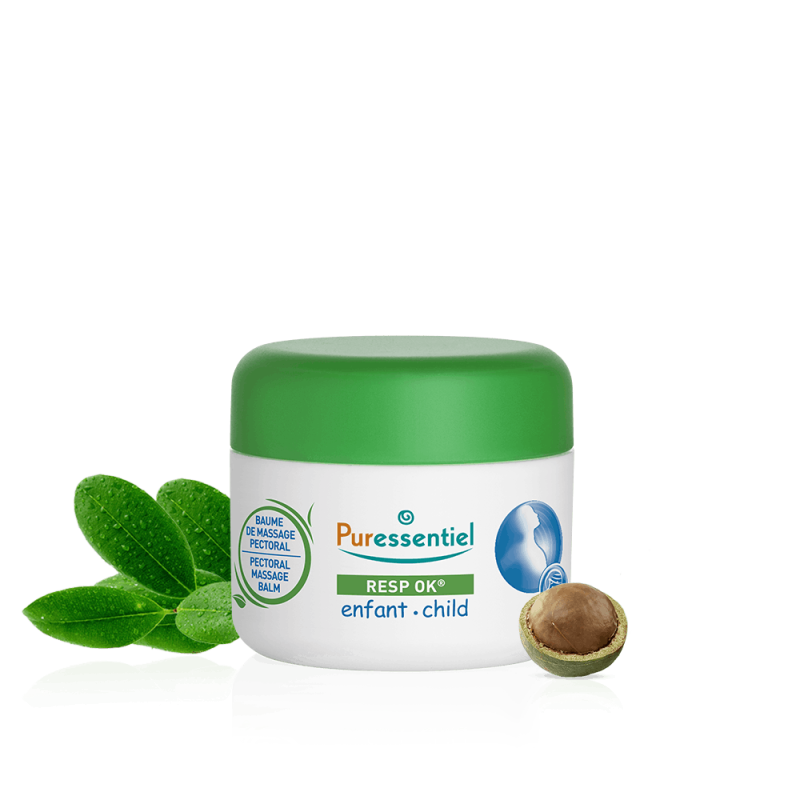 PURESSENTIEL RESPIRATOIRE BAUME DE MASSAGE PECTORAL ENFANT 4 HUILES ESSENTIELLES POT 60ML	