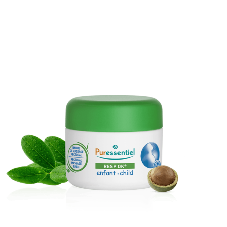 PURESSENTIEL RESPIRATOIRE BAUME DE MASSAGE PECTORAL ENFANT 4 HUILES ESSENTIELLES POT 60 ML