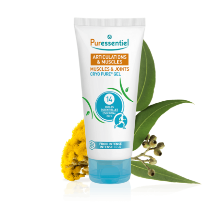 PURESSENTIEL ARTICULATIONS & MUSCLES CRYO PURE GEL 14 HUILES ESSENTIELLES 80 ML