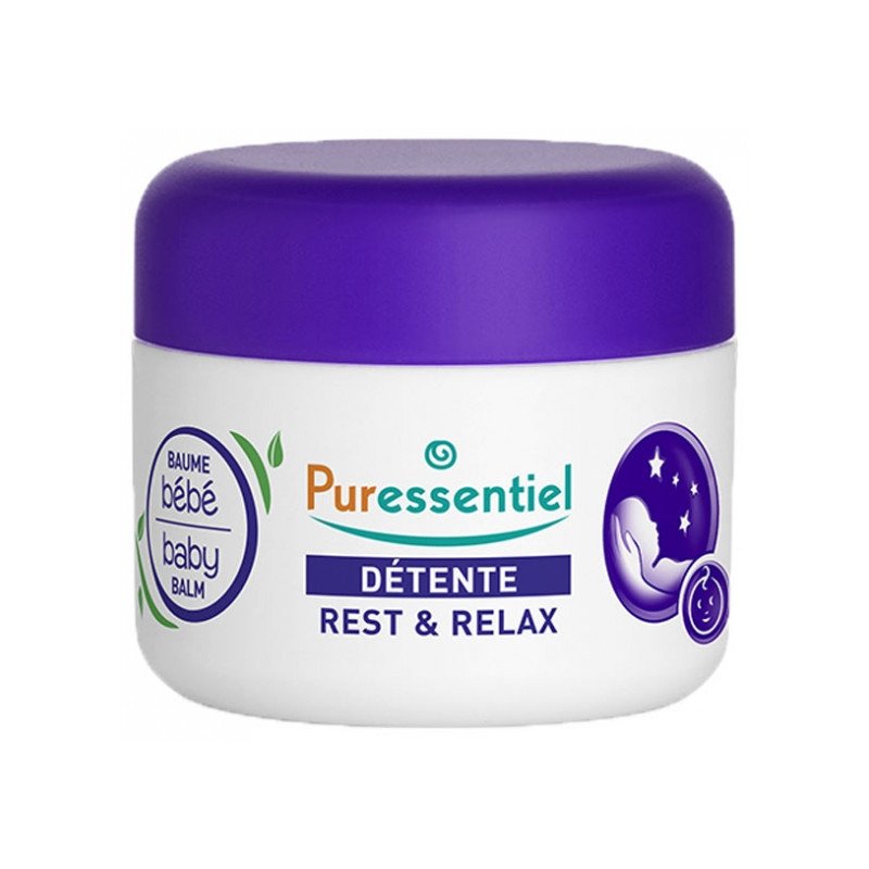 PURESSENTIEL SOMMEIL DÉTENTE BAUME  DE MASSAGE CALMANT BÉBÉ 3 HUILES ESSENTIELLES POT 30ML	