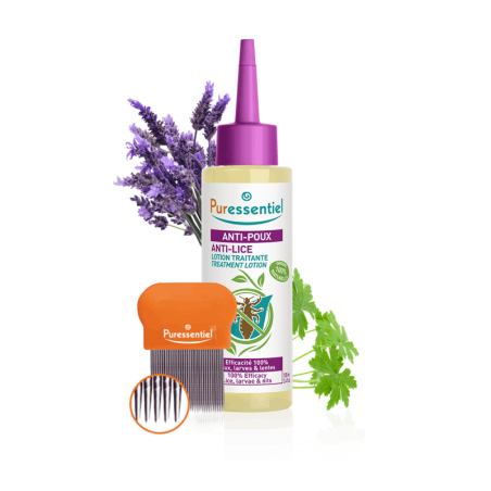 PURESSENTIEL ANTI-POUX LOTION + PEIGNE TRAITEMENT 10 MIN 100 ML