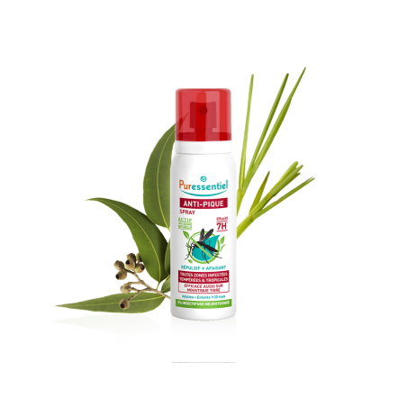 PURESSENTIEL ANTI-PIQUE SPRAY RÉPULSIF + APAISANT 7 H 75 ML