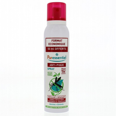 PURESSENTIEL ANTI-PIQUE SPRAY RÉPULSIF + APAISANT 7 H 200 ML