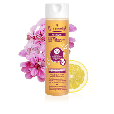 PURESSENTIEL HUILE DE SOIN LAVANTE MINCEUR Relipidante tonifiante 18 huiles essentielles 200 ml