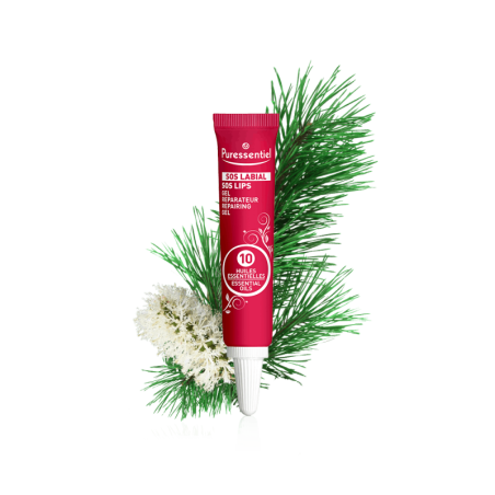 PURESSENTIEL SOS LABIAL GEL REPARATEUR 10 Huiles Essentielles 5 ML