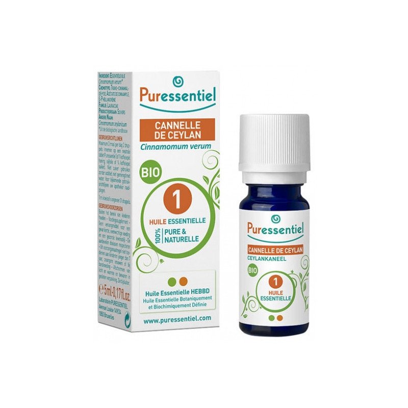 PURESSENTIEL HUILE ESSENTIELLE CANNELLE DE CEYLAN BIO 5 ML