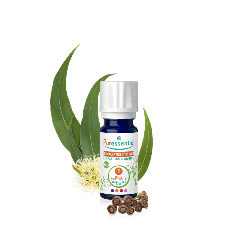 PURESSENTIEL HUILE ESSENTIELLE EUCALYPTUS CITRONNé BIO 10 ML