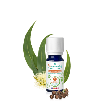PURESSENTIEL HUILE ESSENTIELLE EUCALYPTUS CITRONNé BIO 10 ML