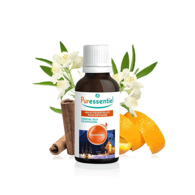 PURESSENTIEL HUILES ESSENTIELLES POUR DIFFUSION COCOONING 30 ML PURESSENTIEL HUILES ESSENTIELLES POUR DIFFUSION COCOONING 30 ML