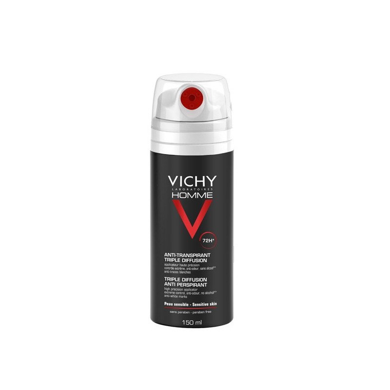 Vichy Homme Déodorant Anti-transpirant Triple Diffusion Spray 72h 150 ml