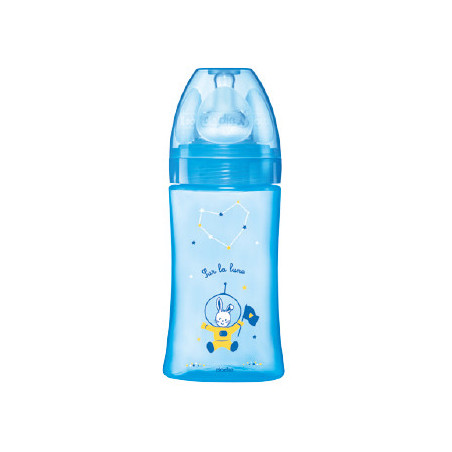 DODIE BIBERON INITIATION+ 270 ML BLEU COSMONAUTE TÉTINE DÉBIT 2