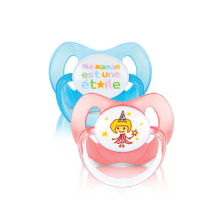 DODIE SUCETTE PHYSIOLOGIQUE 4 +18M P51/50F DUO MAMAN EST UNE ETOILE ET FEE