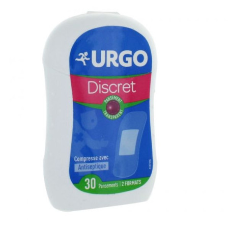 Urgo Discret 30 pts/2T boîte plastique