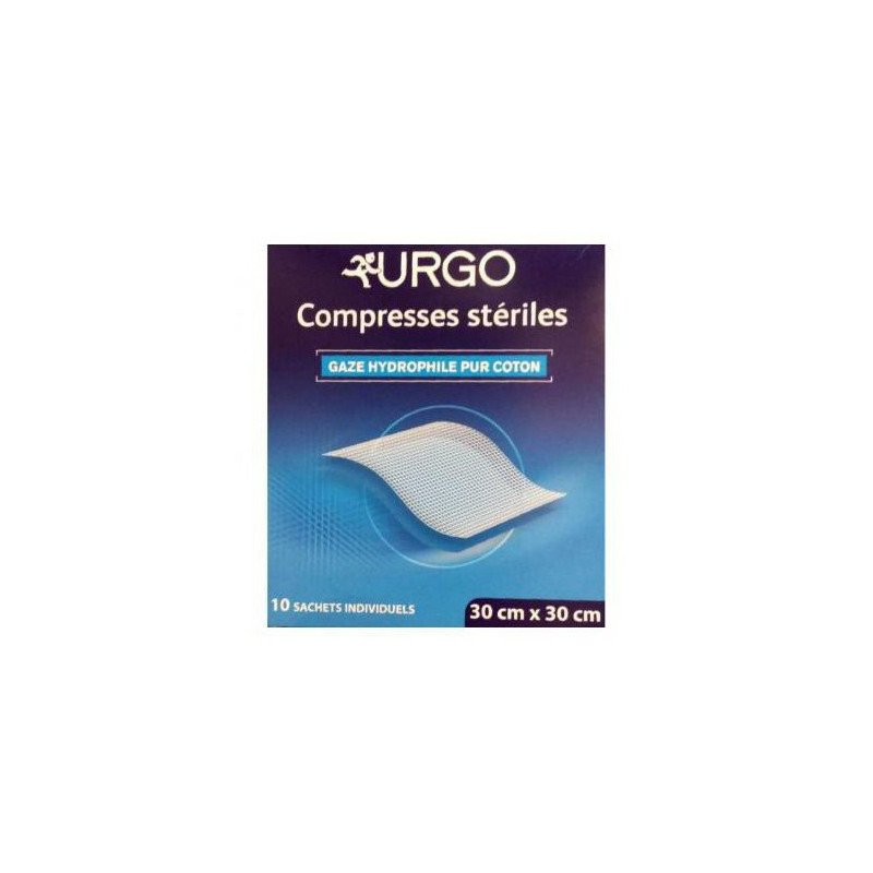 Urgo Compresses stériles 30 x 30 cm boîte de 10