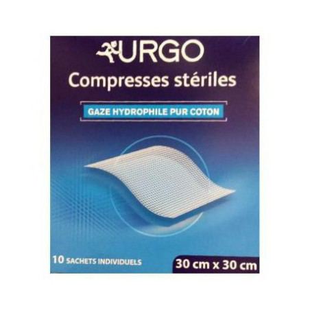 Urgo Compresses stériles 30 x 30 cm boîte de 10