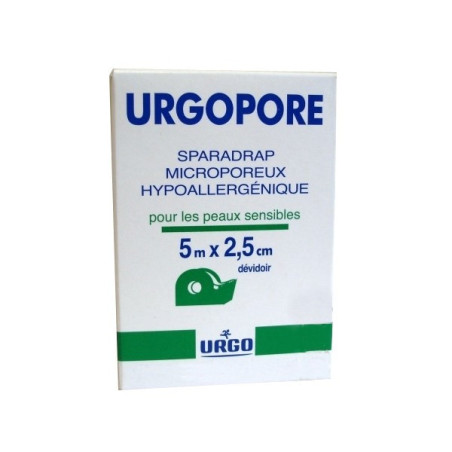 Urgo pore 5m x 2,5cm dévidoir