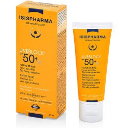 ISISPHARMA UVEBLOCK SPF 50+ DRY TOUCH TEINTE MEDIUM 40 ML